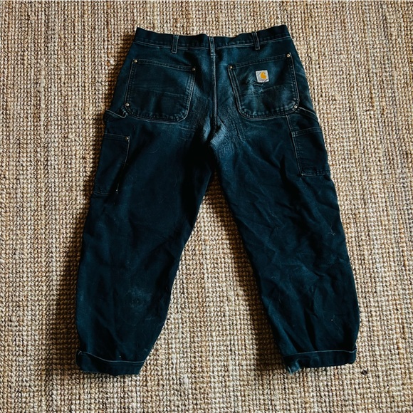 Carhartt double knee work pants. Black. 33x32. - Picture 7 of 7